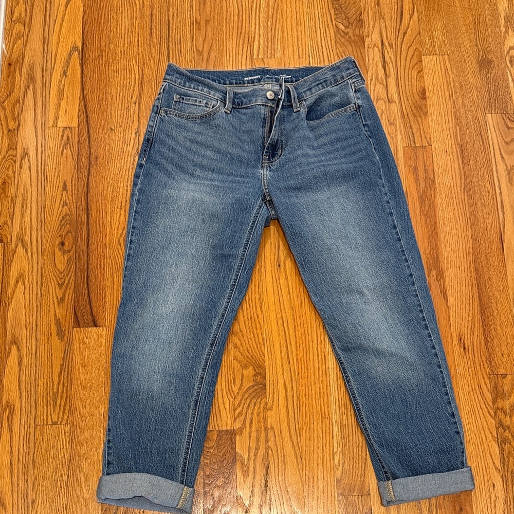 Women's Blue Denim boyfriend jeans